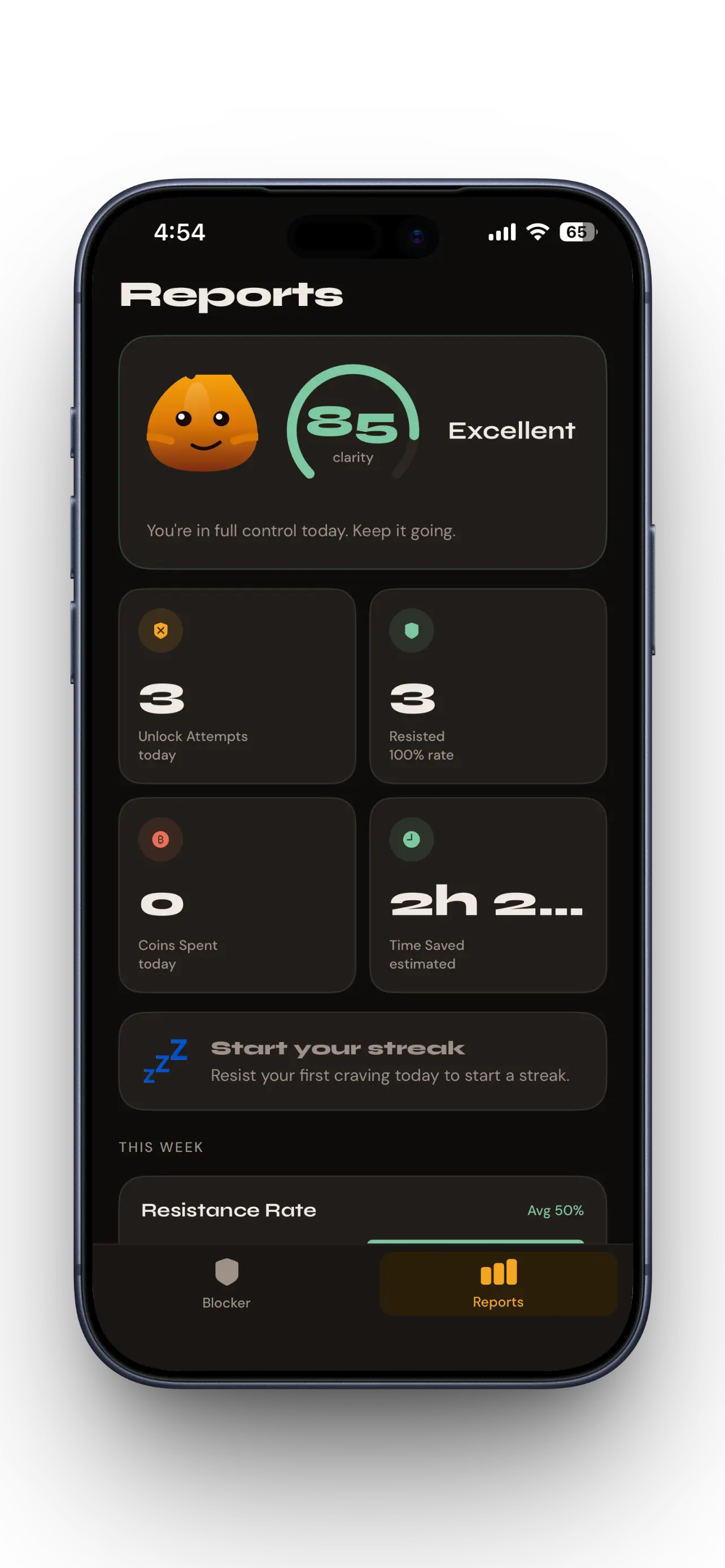 Reports and clarity score